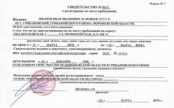 Как сделать временную регистрацию по месту пребывания