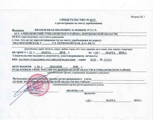 Что делать, если срок временной регистрации истёк?