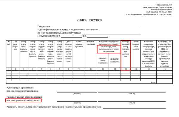 С 1.10.2017 внесены изменения в правила заполнения Книги продаж