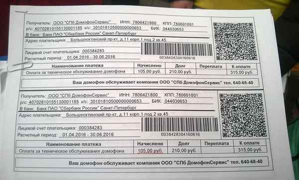 Оплата домофона по лицевому счету через интернет: образец договора на обслуживание