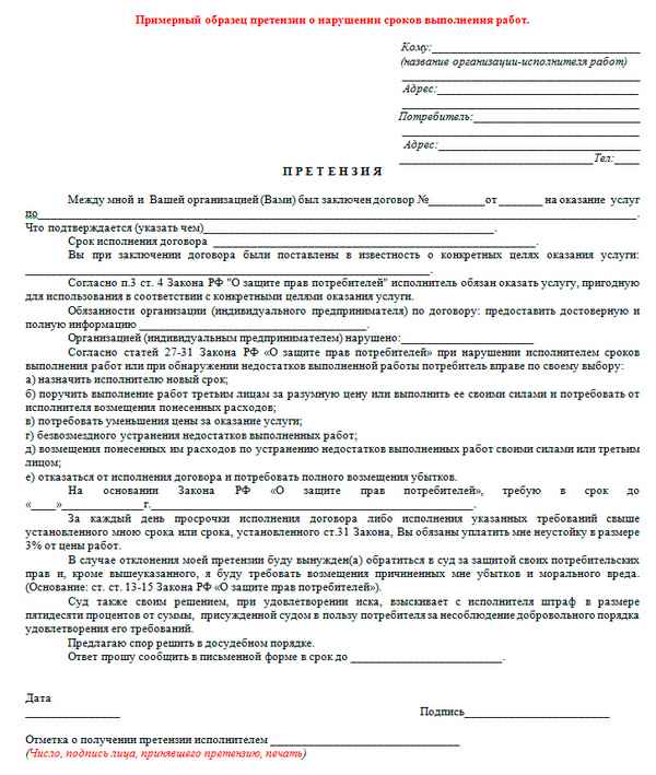 Правила составления претензии по договору поставки: основания, сроки, документы, образец обращения