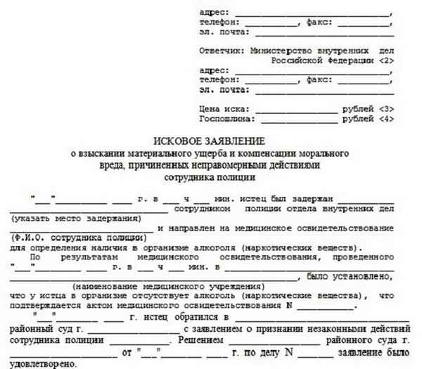 Исковое заявление в суд о возмещении материального ущерба и мopaльного вреда: образец документа, обоснование, порядок подачи