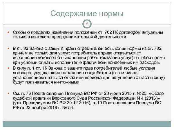 Статья 32 Закона "О защите прав потребителей": расторжение договора оказания услуг