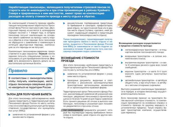 Возможен ли возврат денег за проезд к месту отдыха и обратно? Условия и порядок получения компенсации