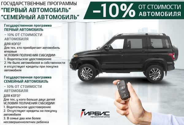 Госпрограмма "Семейный автомобиль" в 2019 году: условия, перечень автомобилей, порядок оформления, необходимые документы