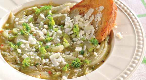 Суп из фенхеля с овечьим сыром, пошаговый рецепт с фото