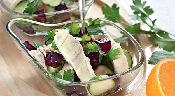 Рыбный салат со свекольным желе, пошаговый рецепт с фото
