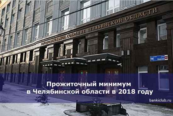 Прожиточный минимум в Челябинской области в 2020 году
